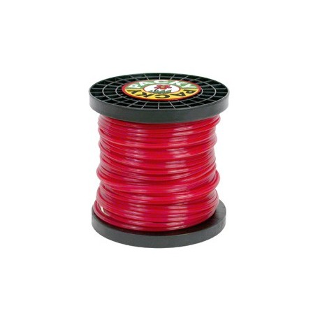 BOBINE FIL NYLON 49M 4.0MM CARRE        